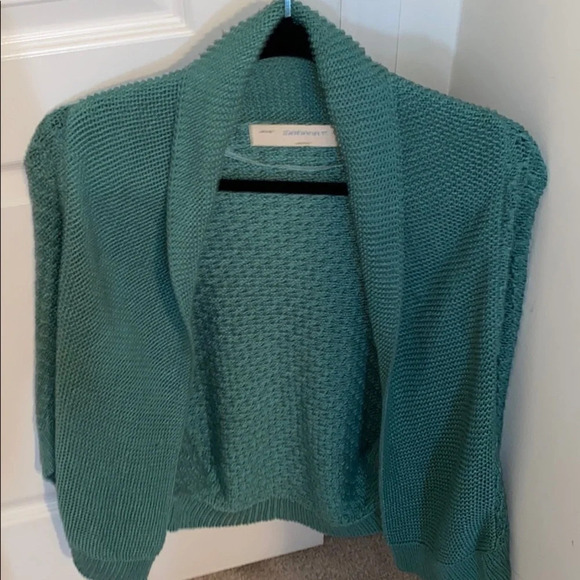 Zara Teal slouchy open knit  cardigan M - Picture 9 of 12